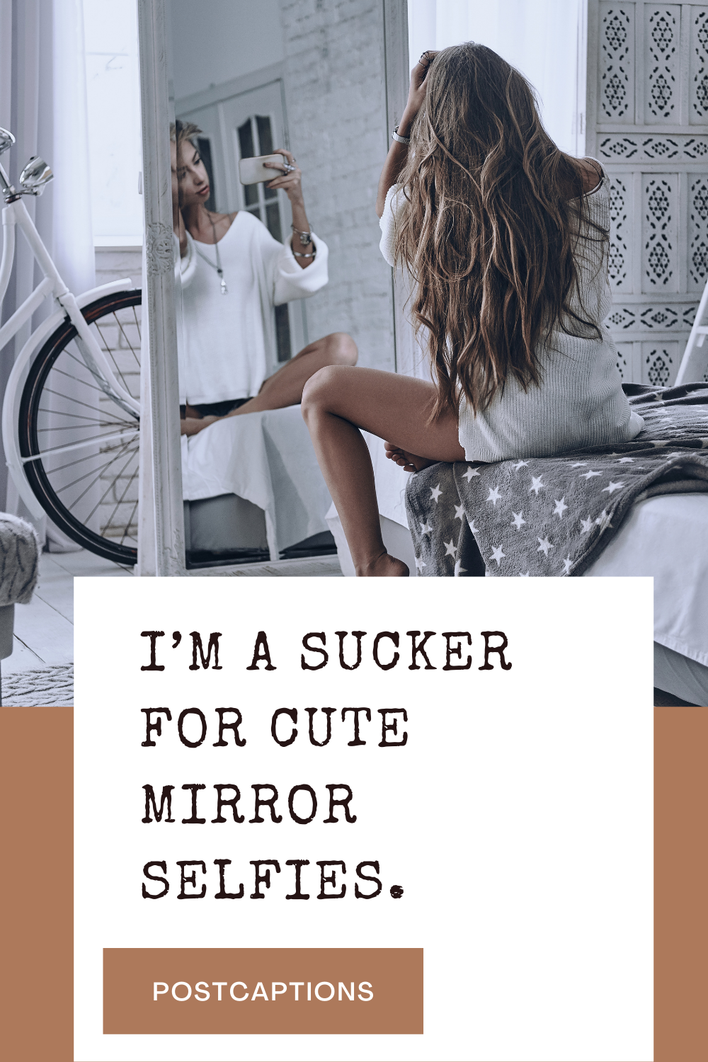 Mirror selfies Instagram Captions