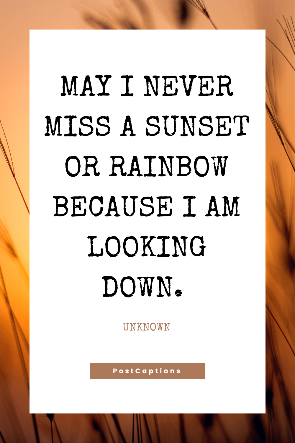 sunset quotes for instagram posts