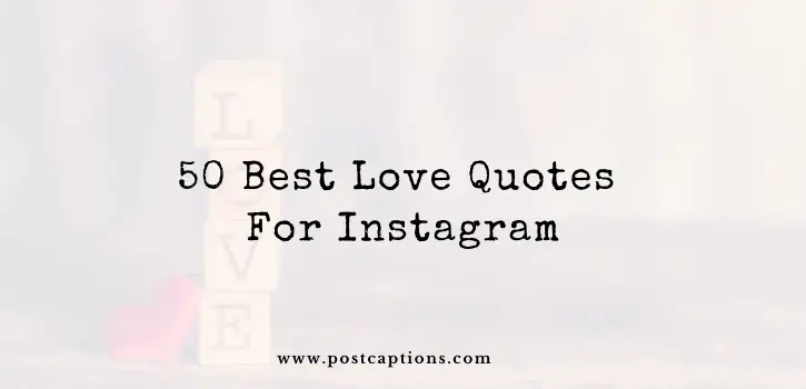 love quotes for Instagram