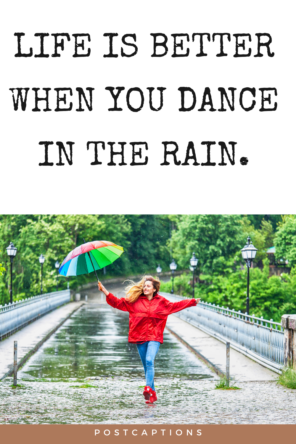 Rain captions