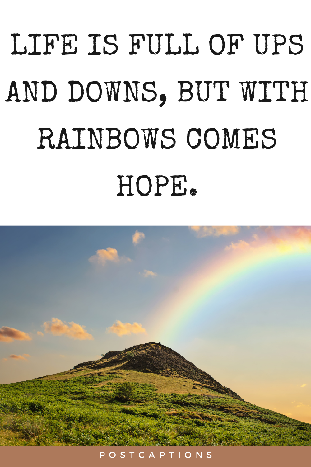 Rainbow captions
