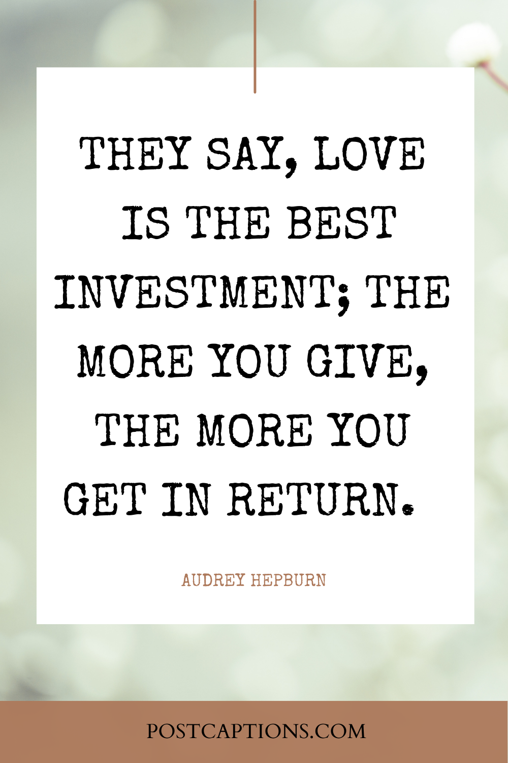 audrey hepburn quotes love