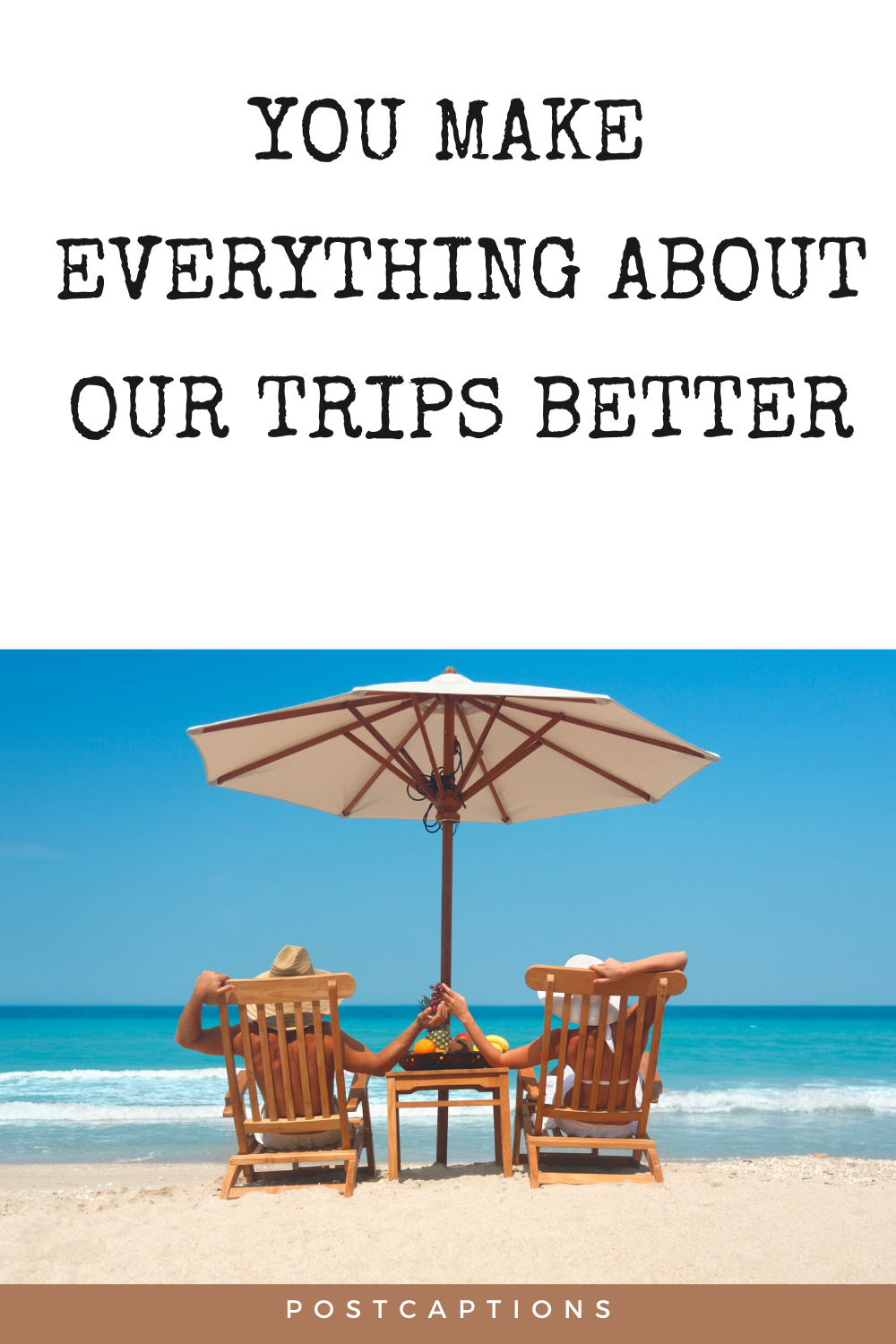 Vacation captions for couples