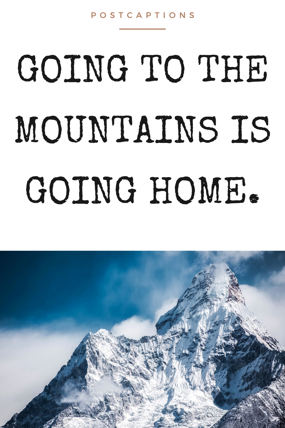 Mountain captions