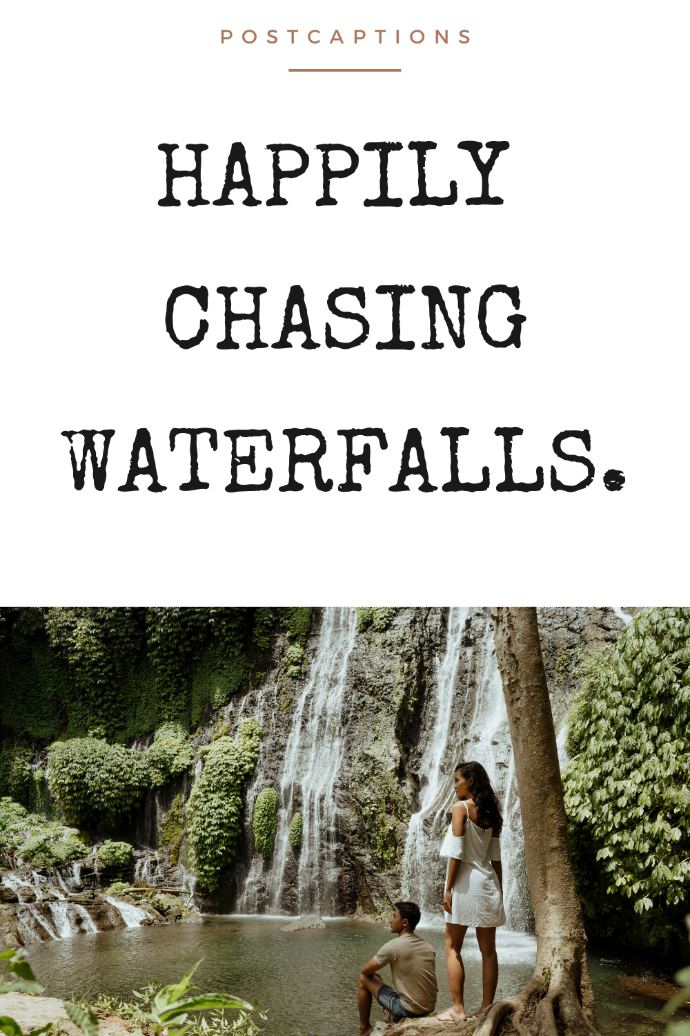 Short waterfall captions