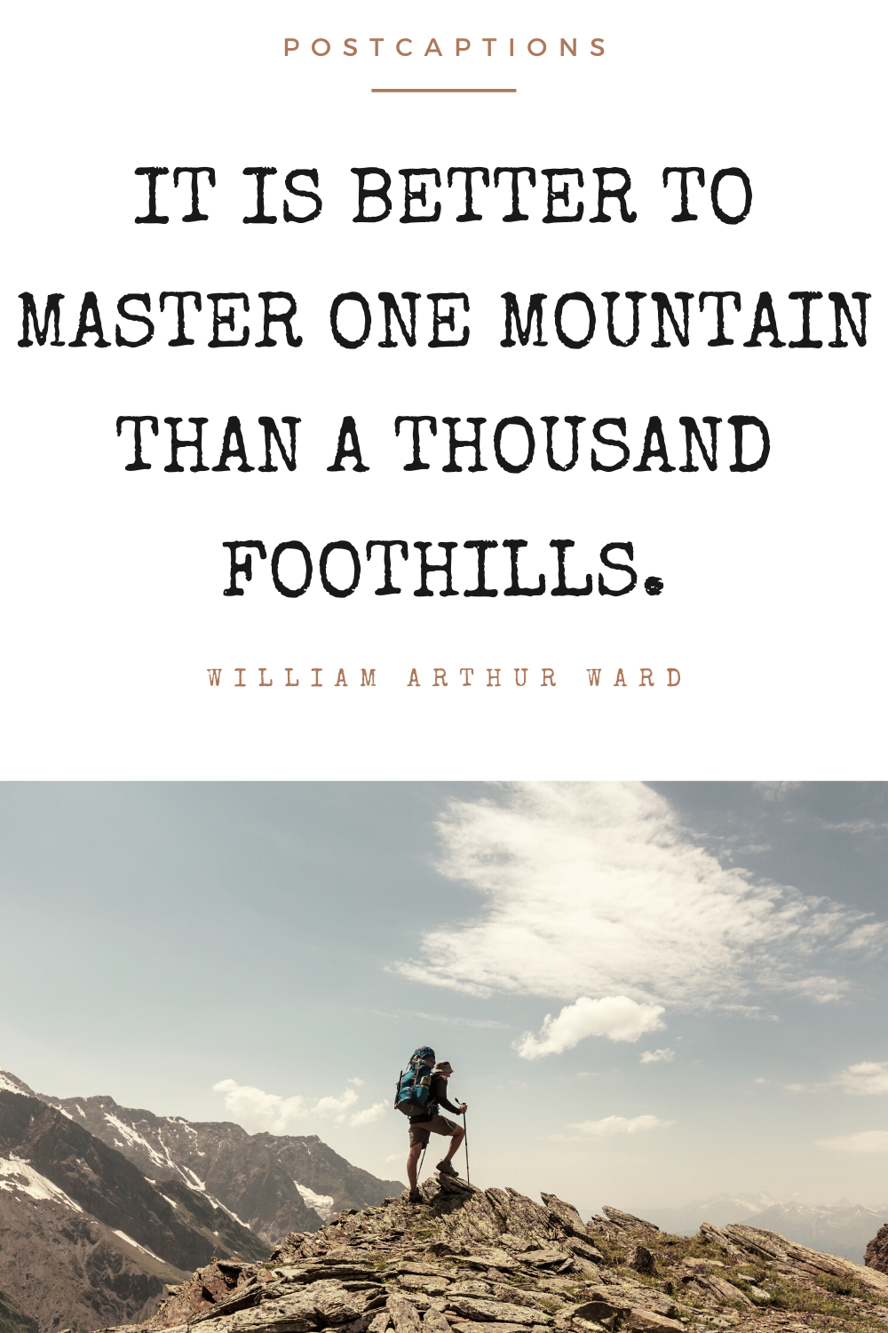 Mountain quotes for Instagram