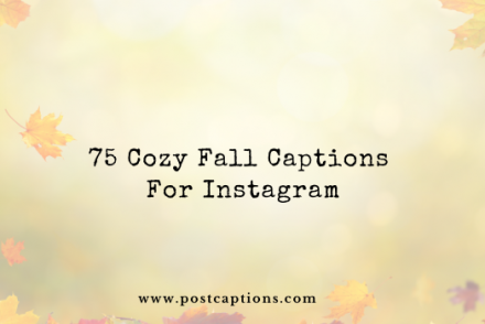 Fall captions for Instagram