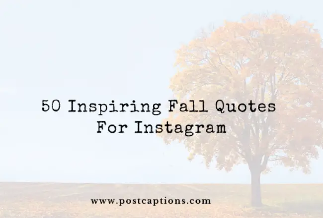 Fall quotes for Instagram