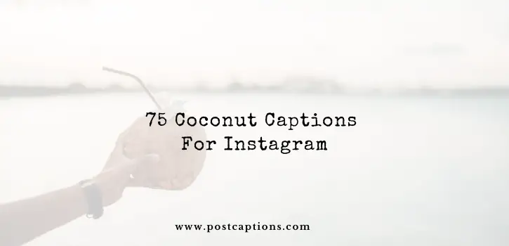 coconut captions for Instagram