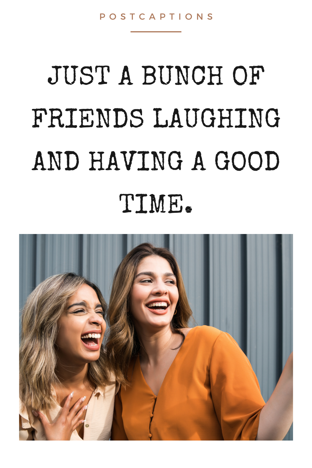 Captions about laughing
