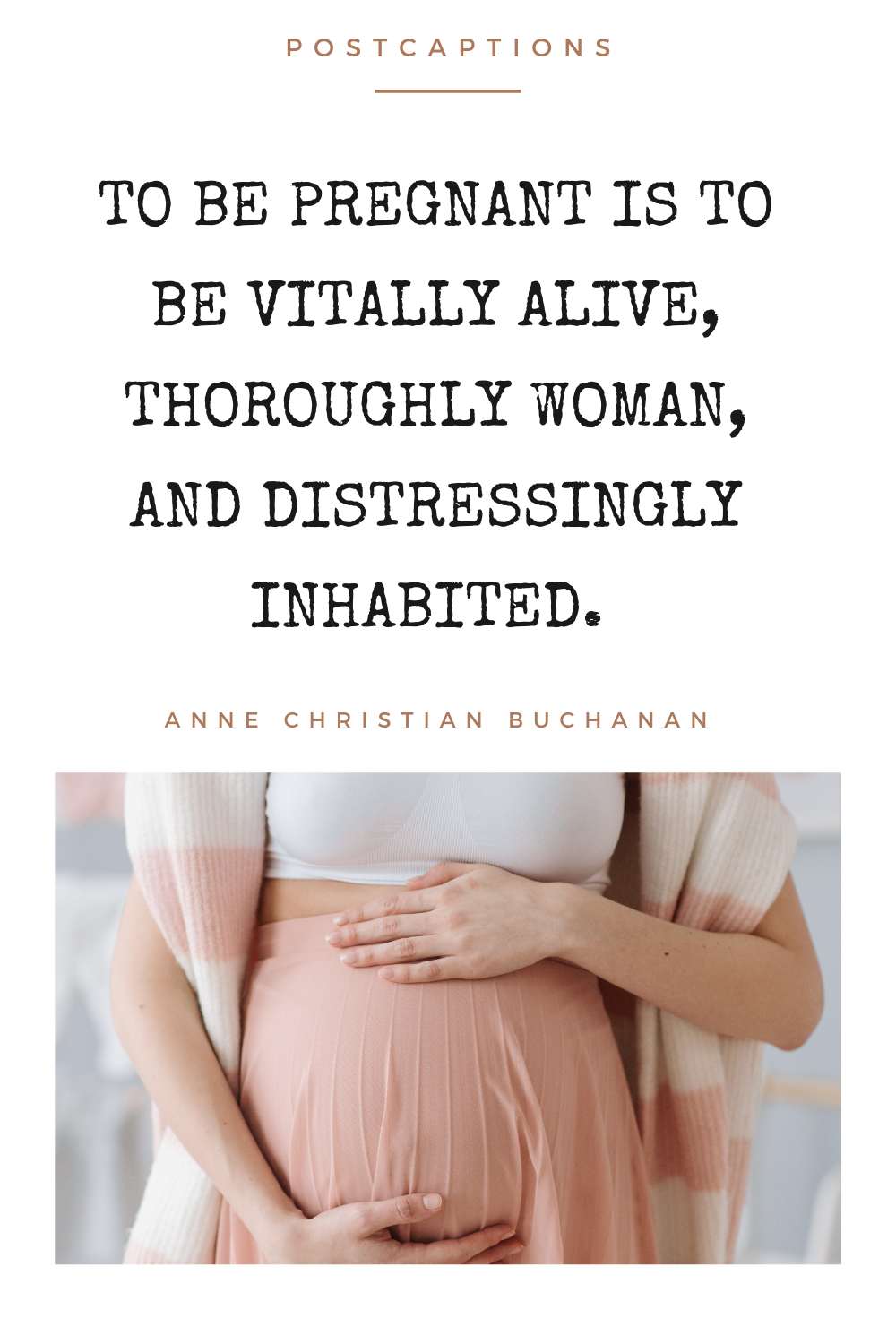 Pregnancy quotes for Instagram post