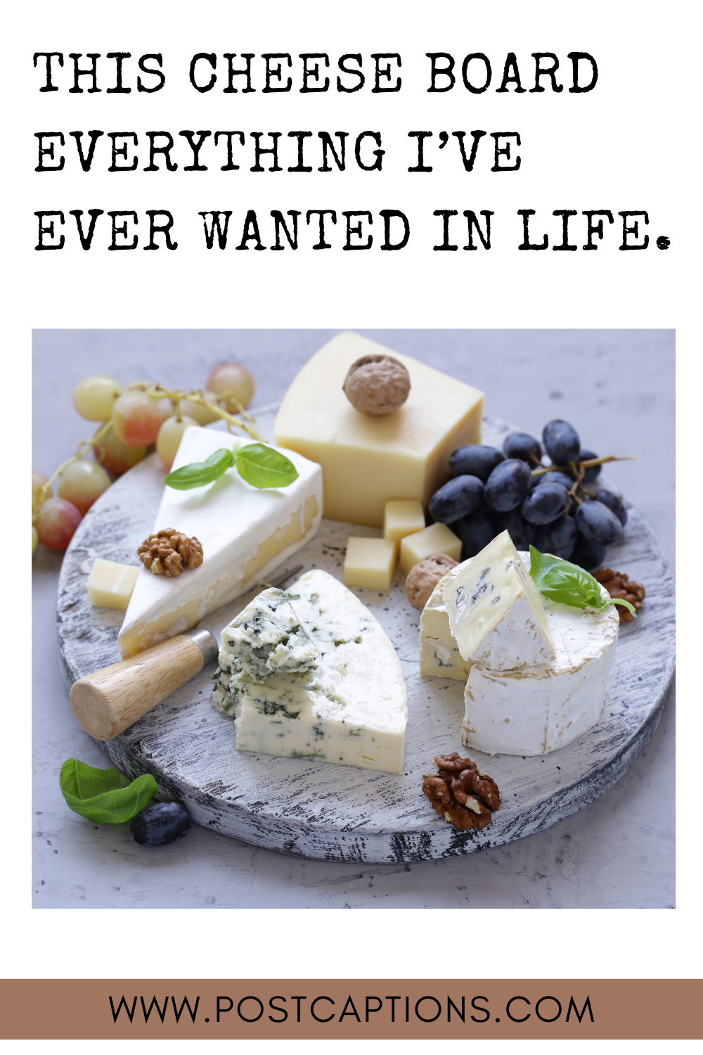 Cheese board captions for Instagram