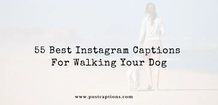 Captions for walking your dog