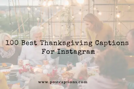 Thanksgiving captions for Instagram