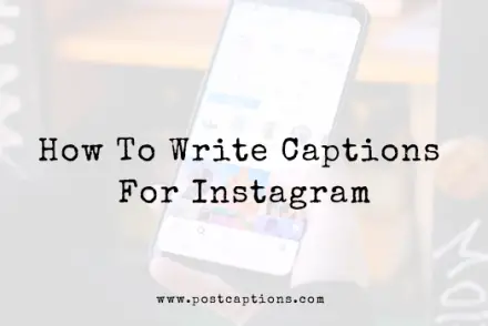 How to write captions for Instagram