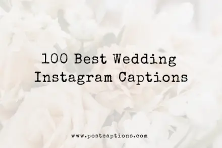 Wedding Instagram Captions