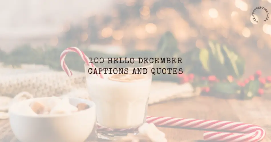 December captions and quotes